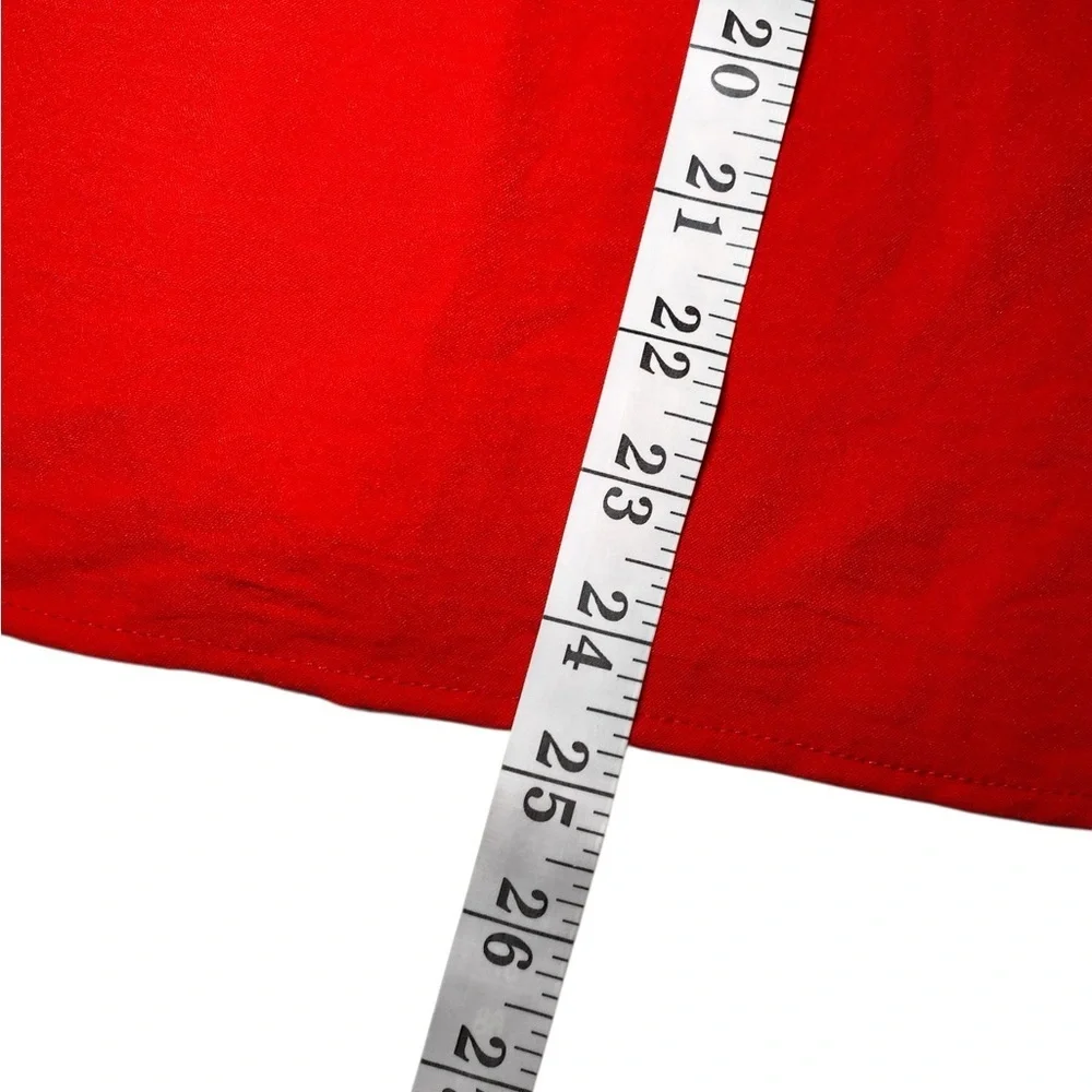 Haptics Red Women's Top with Multicolor Sleeves - Picture 12 of 12